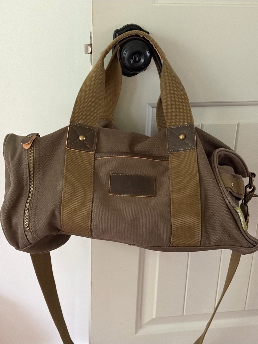 Lake & Trail Heavy Duty Canvas Duffel Bag - Olive Drab Green Weekender